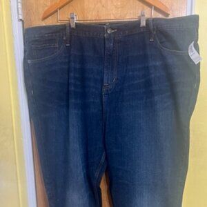 Old Navy slim fit straight leg Jeans Men's 48x32 Dark Wash Denim